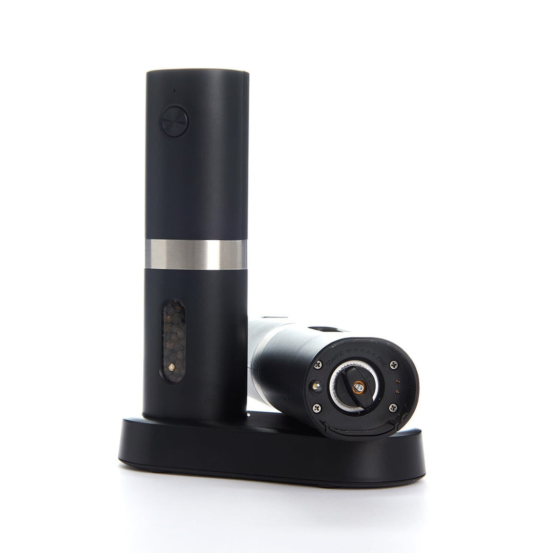 Rechargeable Salt And Pepper Mill Set With Adjustable Grind And LED Light - Image 5