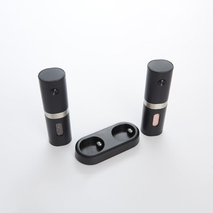 Rechargeable Salt And Pepper Mill Set With Adjustable Grind And LED Light - Image 4