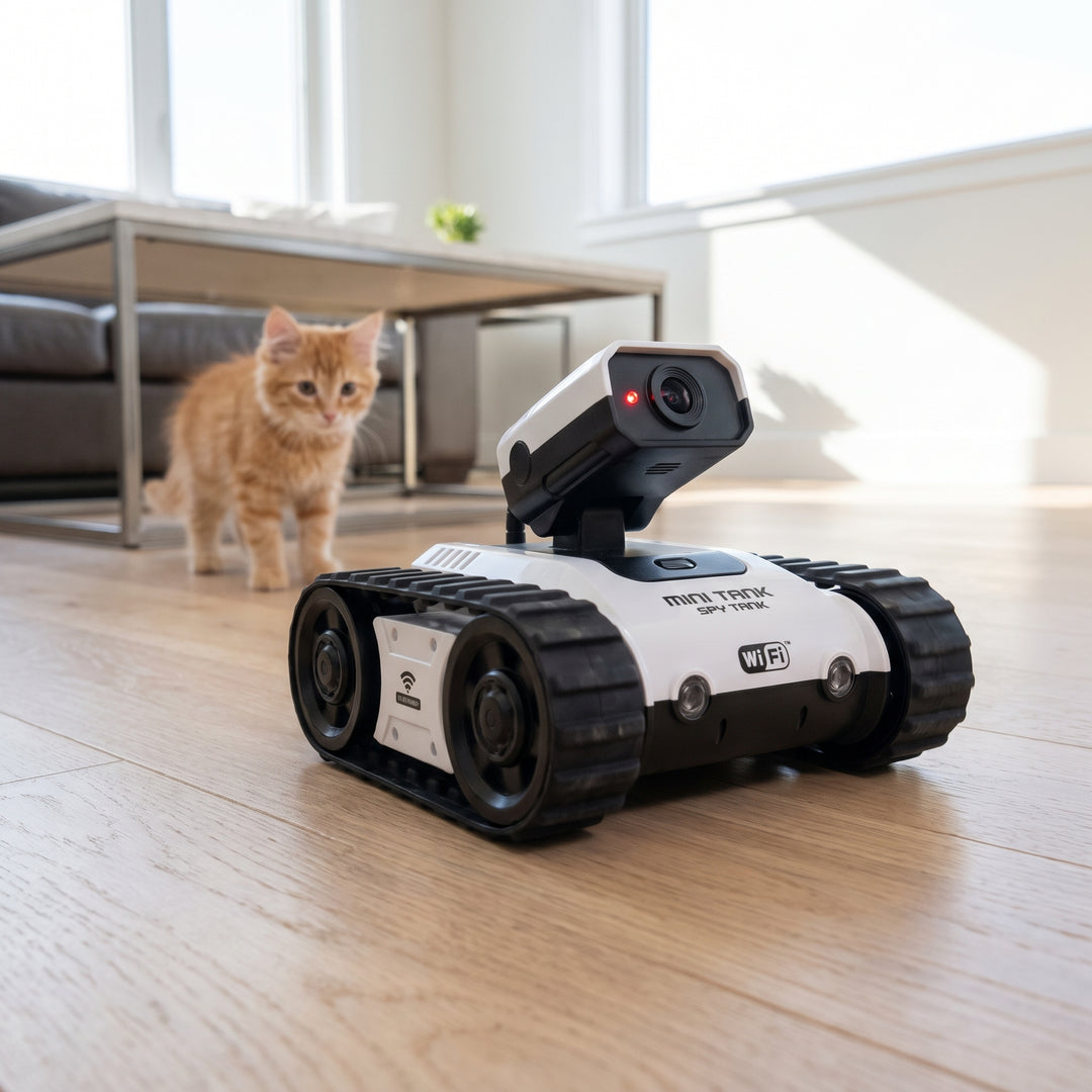 Remote Control Car With Camera For Wi-Fi App Controlled Spy Tank With Adjustable Camera - hero