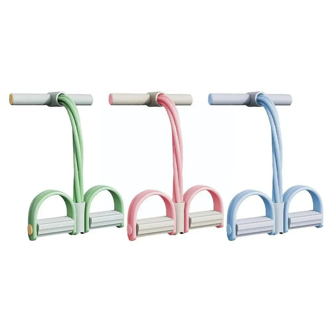 Resistance Band Training Tool With Foam Handles For Yoga And Pilates - Image 10
