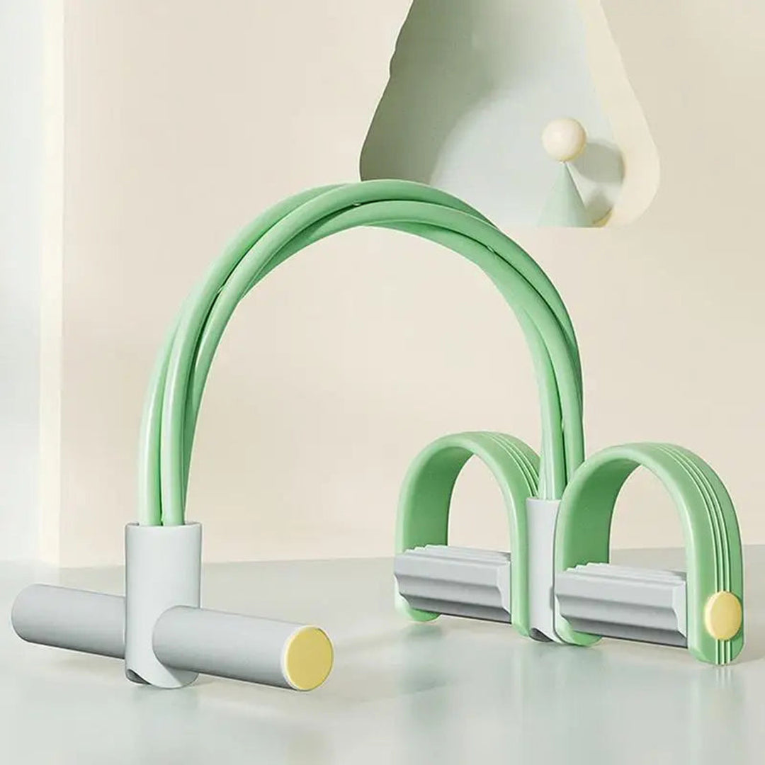 Resistance Band Training Tool With Foam Handles For Yoga And Pilates - Image 7