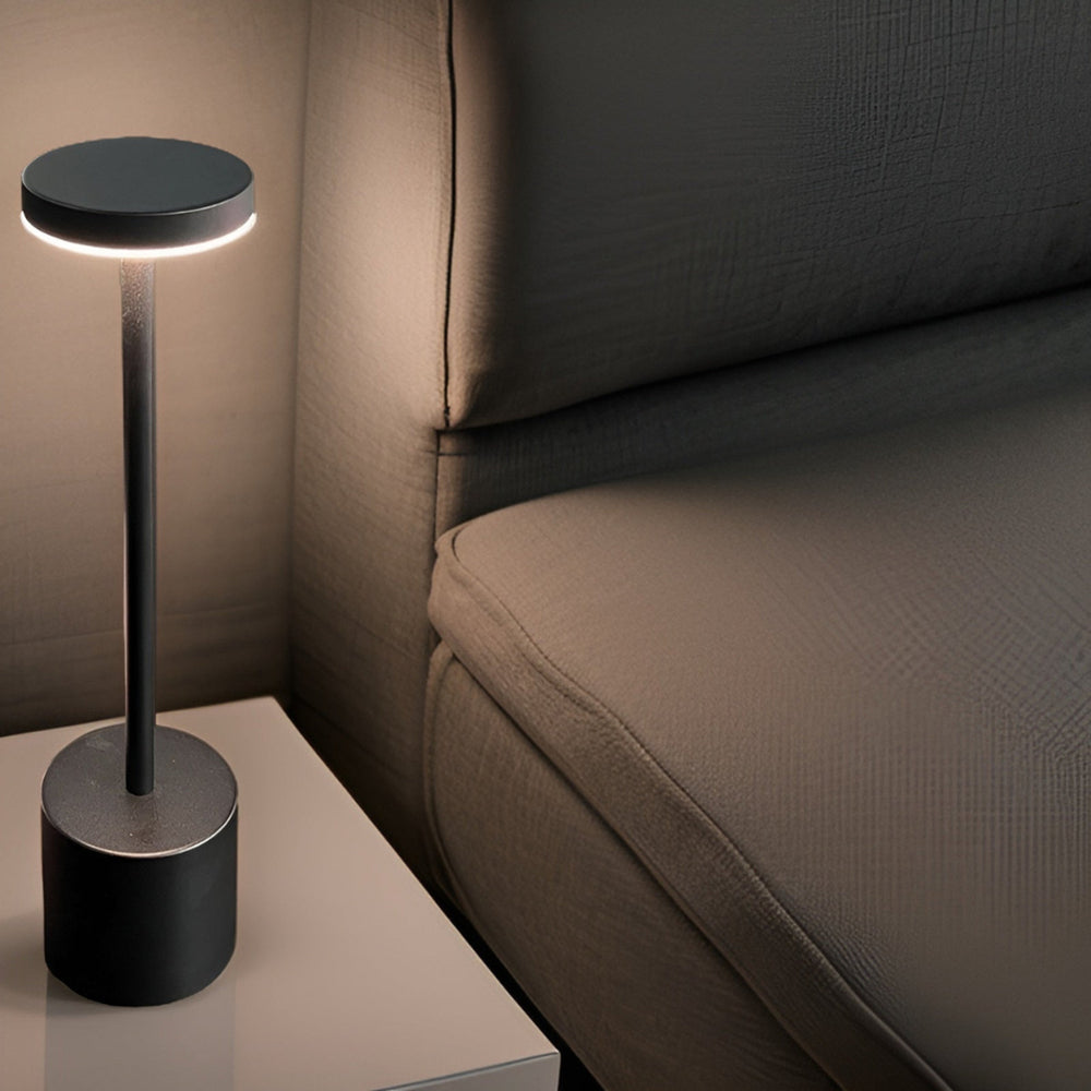 Retro Table Lamp With Touch Dimming And Wireless Rechargeable Design - Image 2