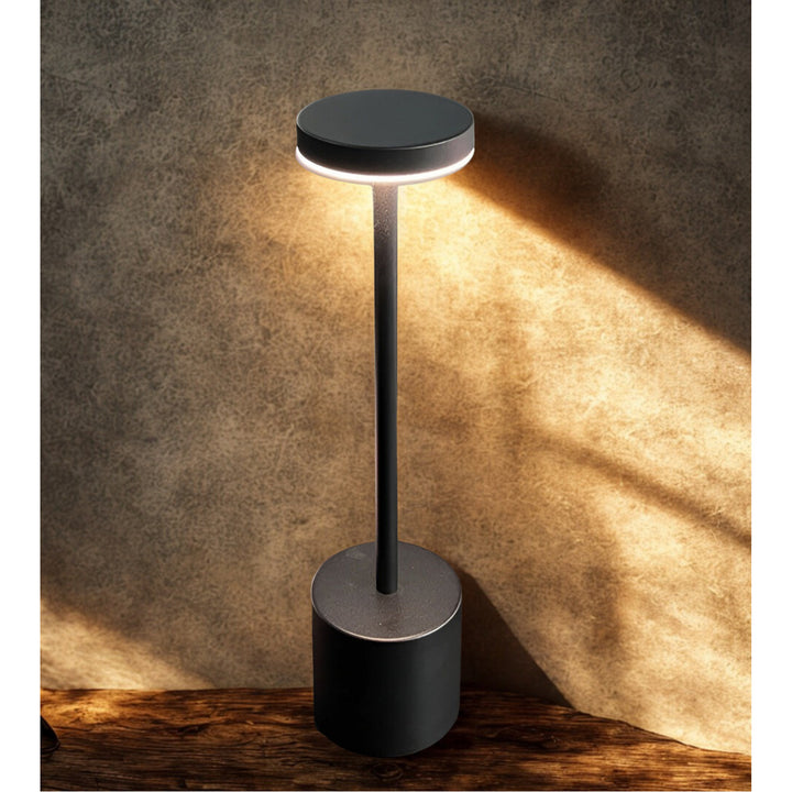 Retro Table Lamp With Touch Dimming And Wireless Rechargeable Design - Image 5