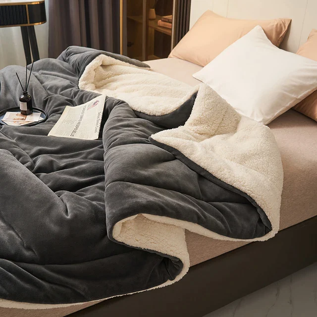 Reversible Quilted Flannel Fleece Blanket - Image 4