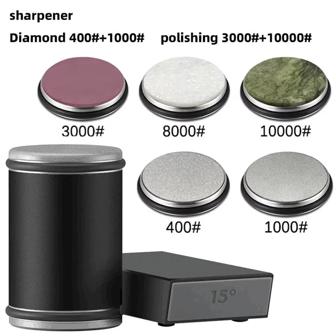 Rolling Knife Sharpener With Dual-Angle Kitchen Blade Tool And Magnetic Holder - Image 13
