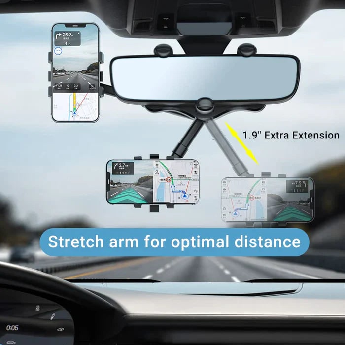 Rotatable Car Phone Holder With 360-Degree Adjustable Retractable Arm - Image 4