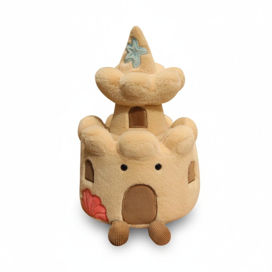 Sandcastle Plush Toy Soft & Cuddly Decorative Stuffed Animal For Kids - Image 1