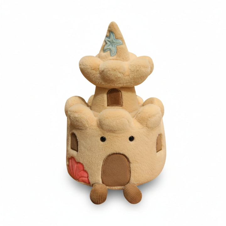 Sandcastle Plush Toy Soft & Cuddly Decorative Stuffed Animal For Kids - Image 1