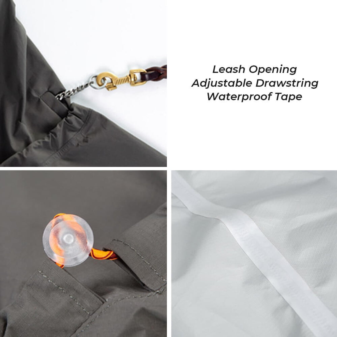 Sandsberg032519 Reflective Waterproof Raincoat For Dogs Four Legs - Image 3