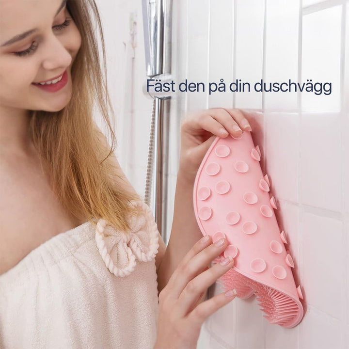 Silicone Shower Scrubber Mat With Non-Slip Suction Cups For Massage - Image 6