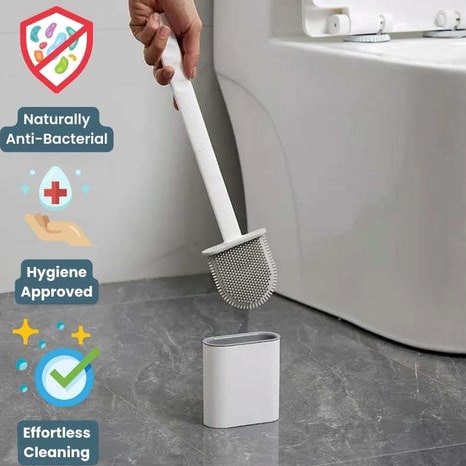 Silicone Toilet Brush With Flexible Head For A Thorough Rust-Free Clean - Image 9