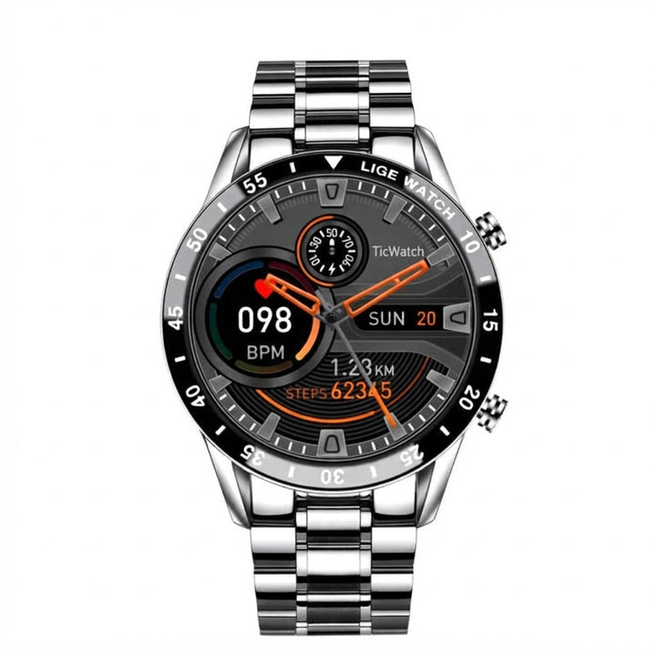 Stainless Steel Smart Watch With Amoled Display And 4G Connectivity - Image 1