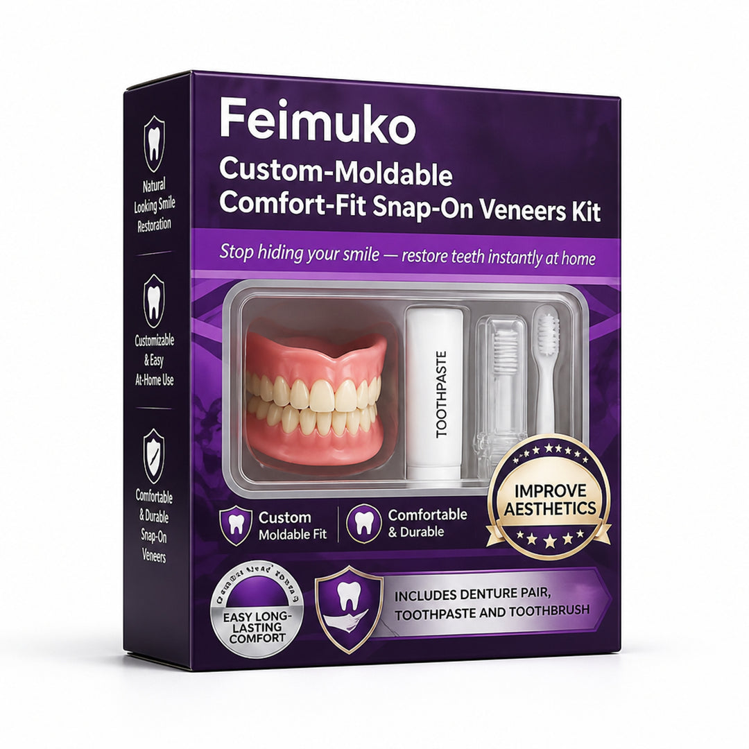 Snap On Veneers Kit Custom Moldable Comfort-Fit Temporary Teeth Veneers - Image 6