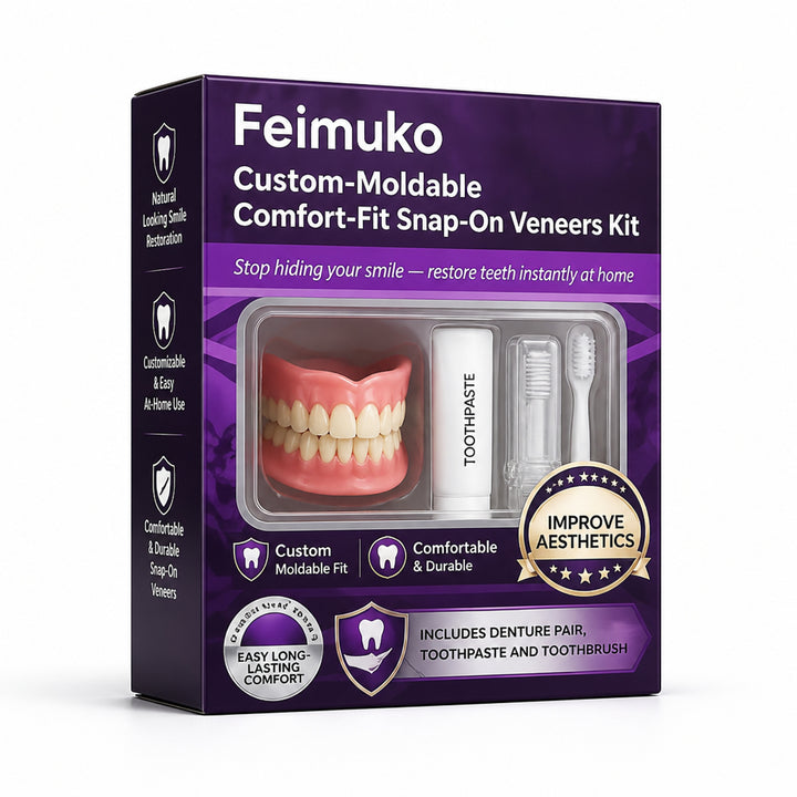 Snap On Veneers Kit Custom Moldable Comfort-Fit Temporary Teeth Veneers - Image 6