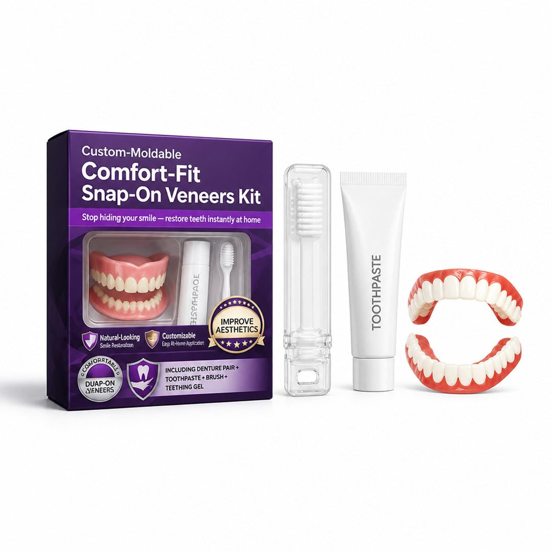 Snap On Veneers Kit Custom Moldable Comfort-Fit Temporary Teeth Veneers - Image 7
