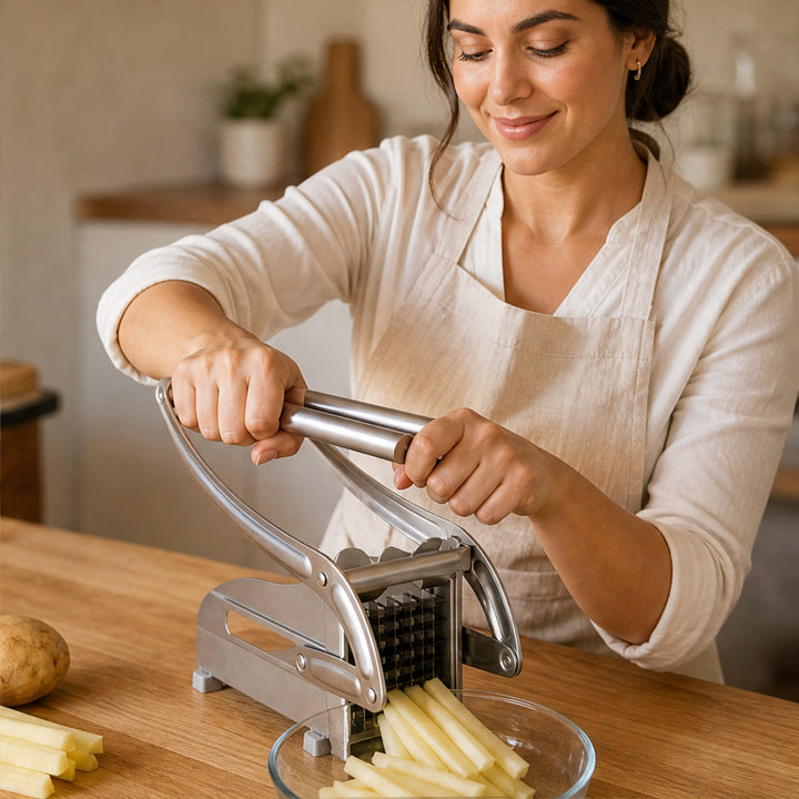 Stainless Steel Potato And Cucumber Slicer With Suction Base - Image 7