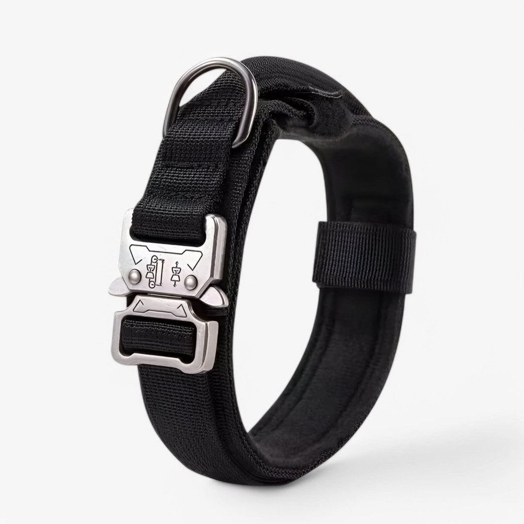 Tactical Dog Collar With Padded Interior And Integrated Control Handle For Training - Image 7