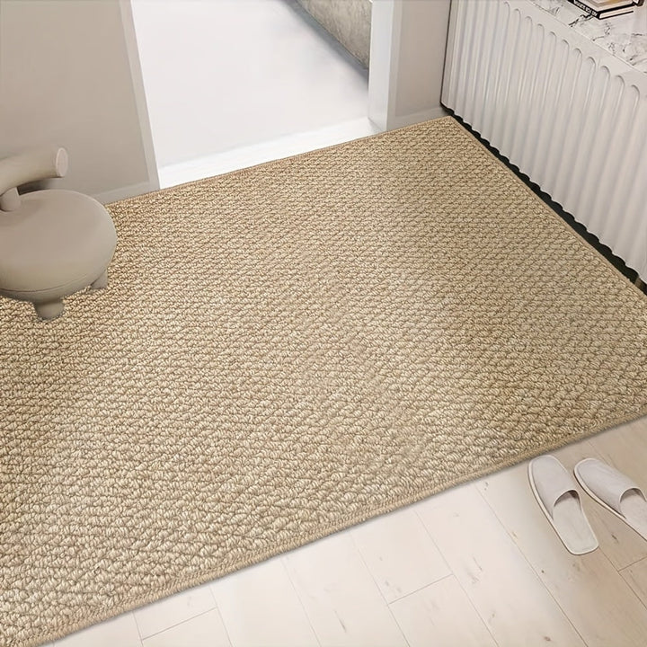 Textured Natural Fibre Door Mat With Absorbent Non-Slip Base - Image 3