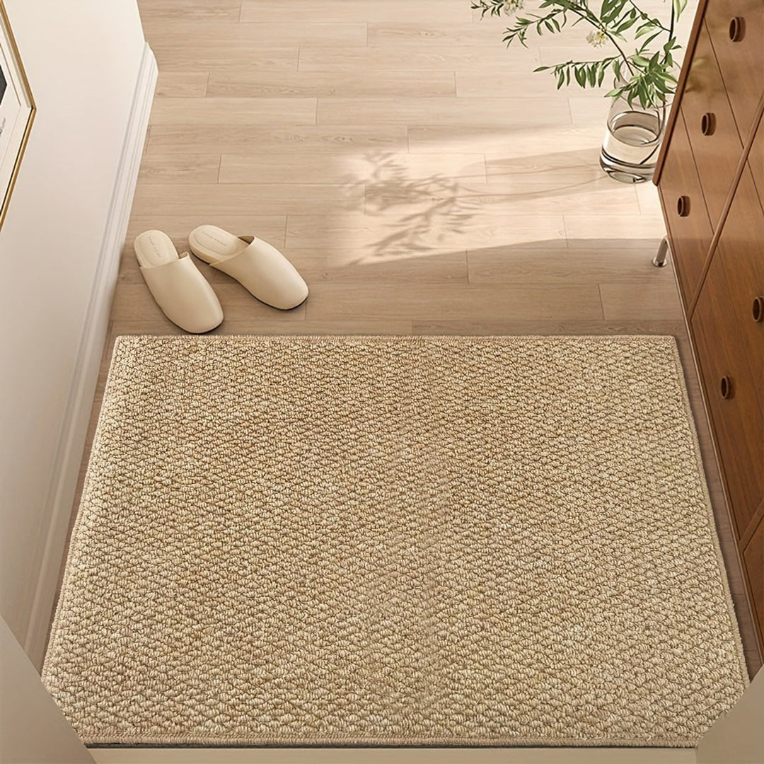Textured Natural Fibre Door Mat With Absorbent Non-Slip Base - Image 2