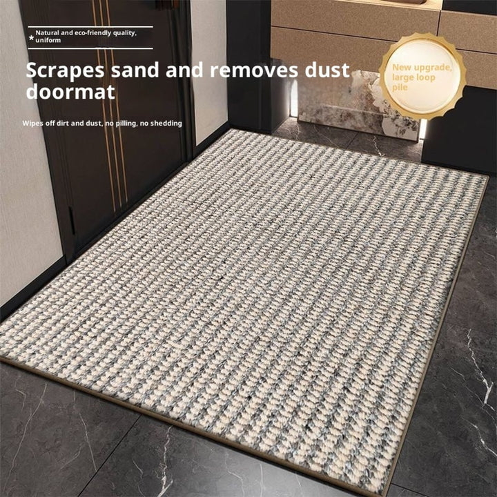 Textured Natural Fibre Door Mat With Absorbent Non-Slip Base - Image 8