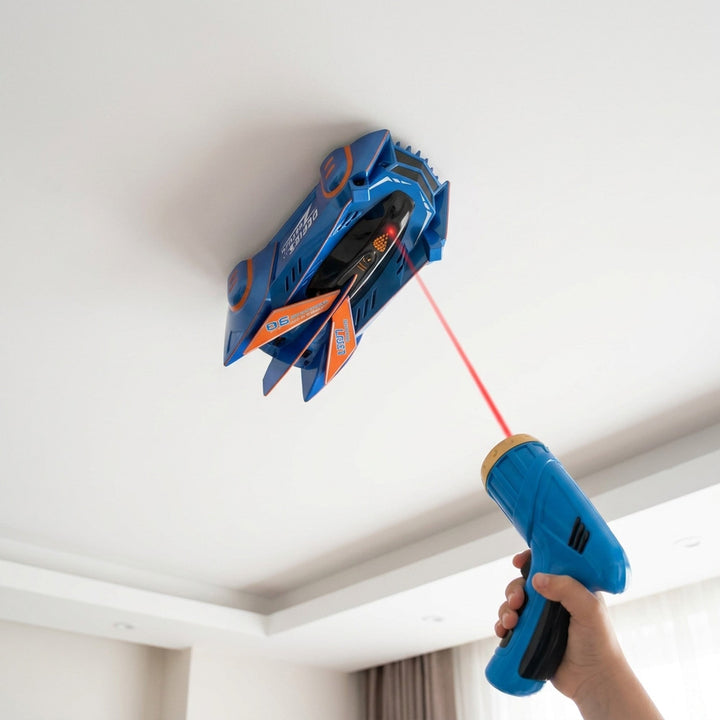 Wall Climbing RC Car With Laser Pointer Guidance And USB Rechargeable Battery - Image 5