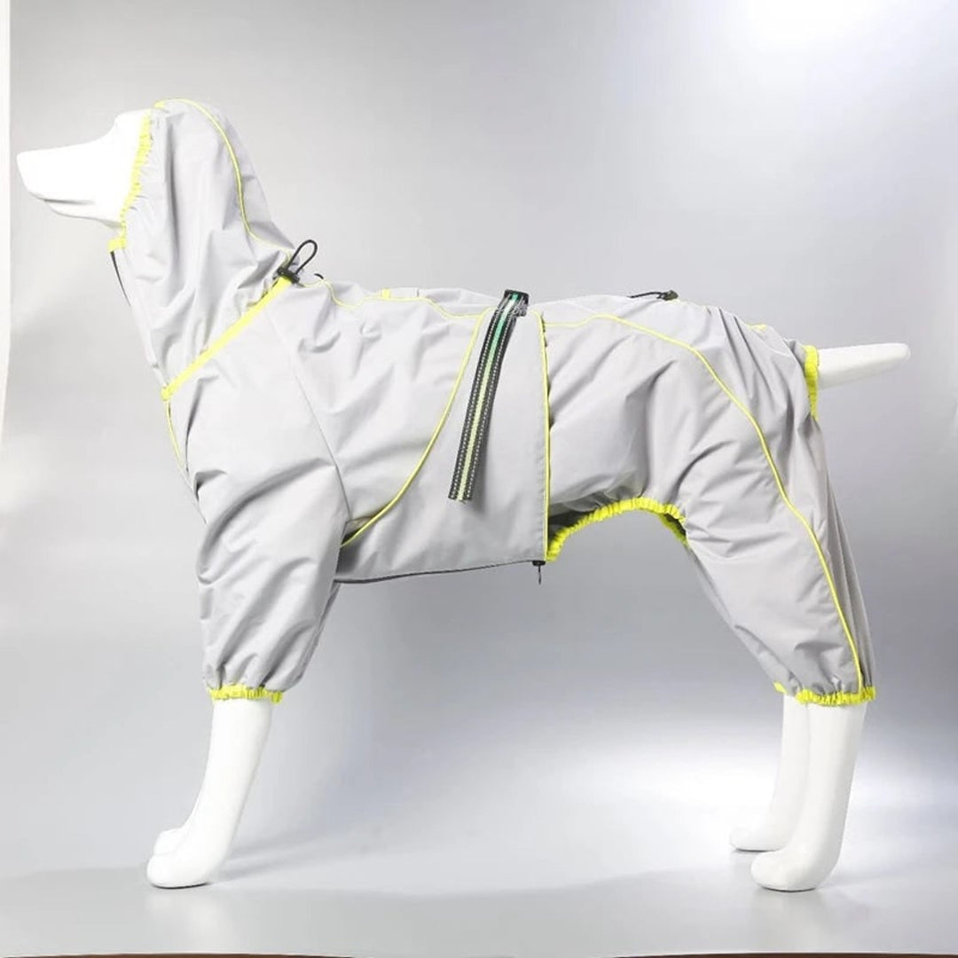 Waterproof Dog Raincoat With Legs For Large Dogs Windproof Snowproof Pet Jacket - Image 3