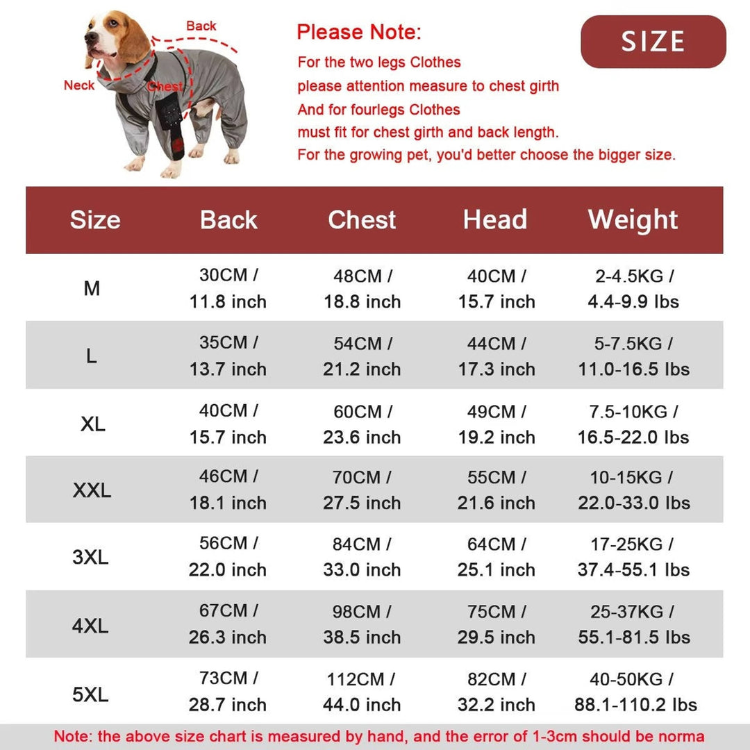 Waterproof Full Body Dog Raincoat With Reflective Strips And Storage Pocket - Image 10