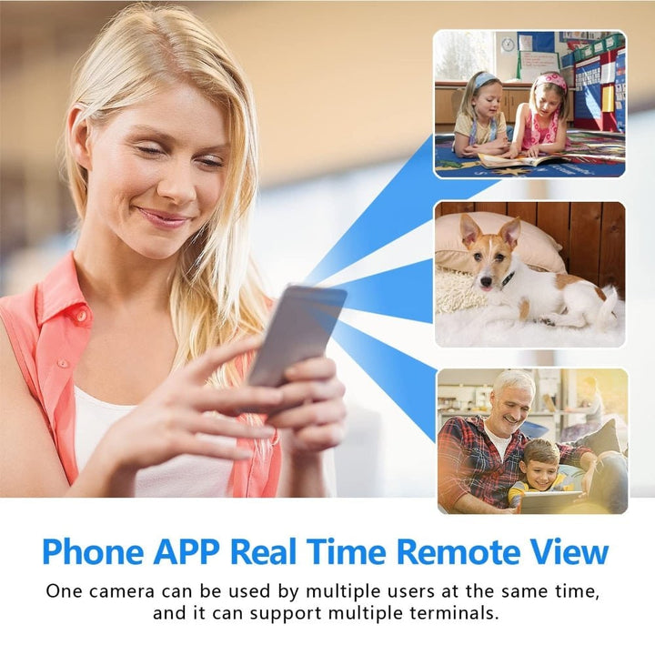 Trådlös säkerhetskamera inomhus WIFI smart pan-tilt - Bild 4