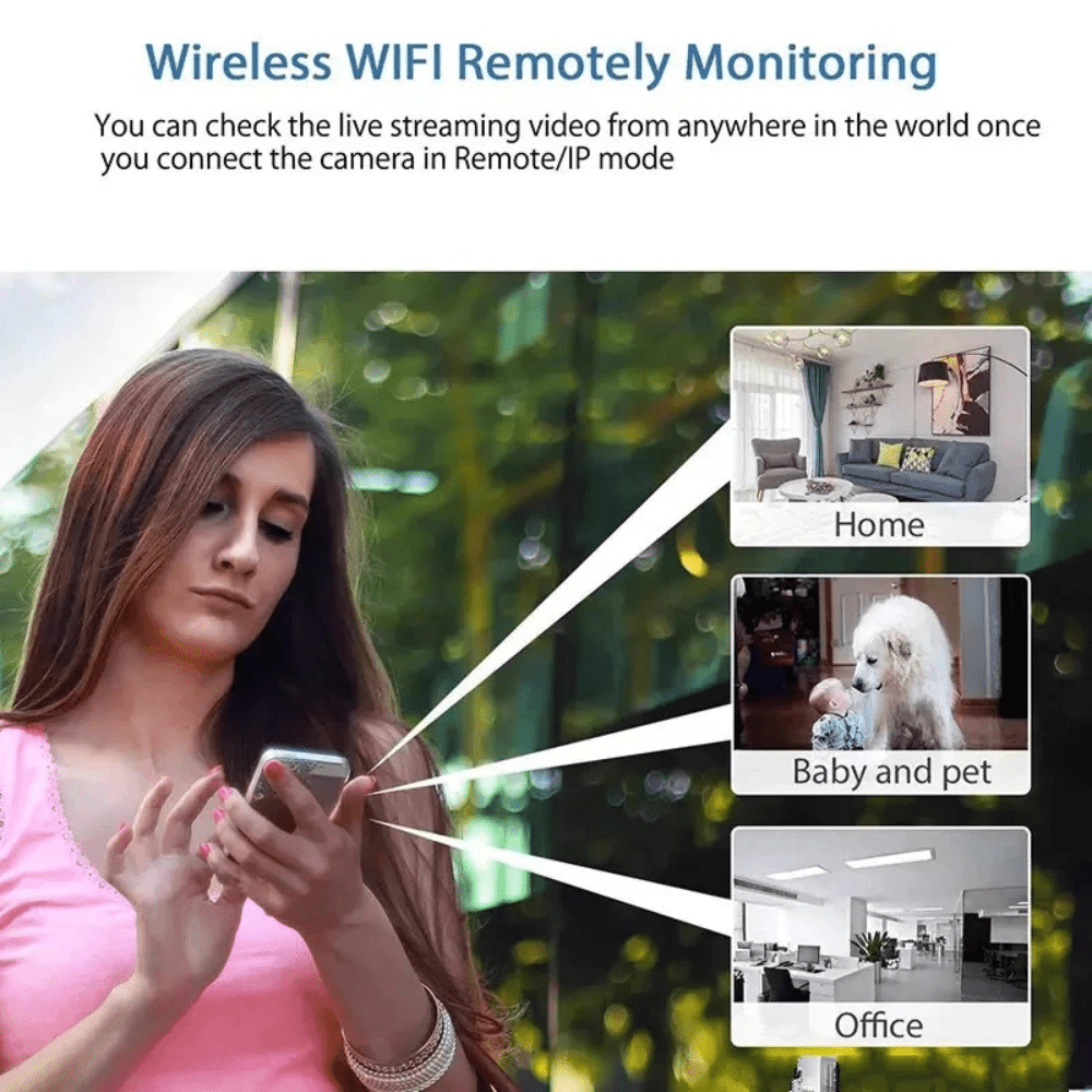 Trådlös säkerhetskamera inomhus WIFI smart pan-tilt - Bild 8