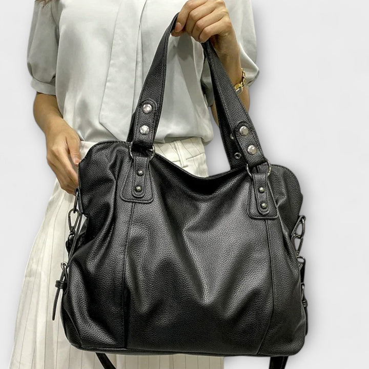Women's Shoulder Bag with Streamlined Hobo Silhouette and Soft Leather - Image 3