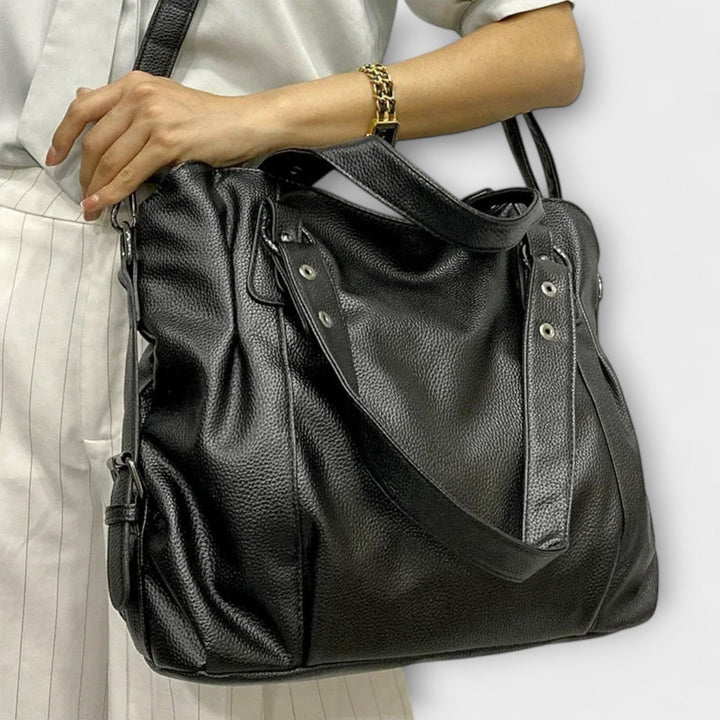 Women's Shoulder Bag with Streamlined Hobo Silhouette and Soft Leather - Image 4