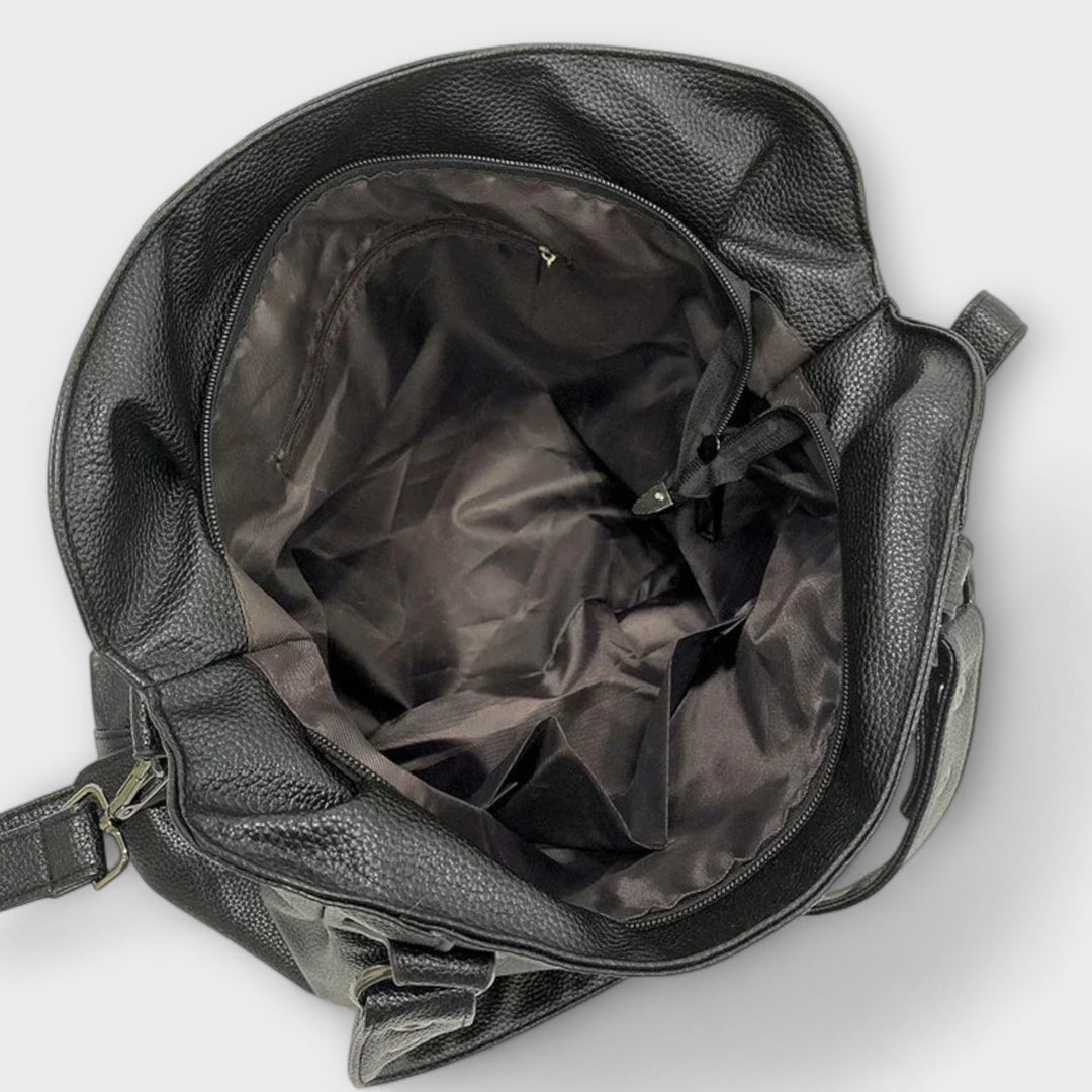 Women's Shoulder Bag with Streamlined Hobo Silhouette and Soft Leather - Image 5