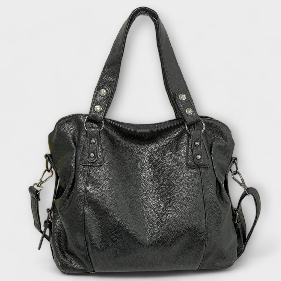 Women's Shoulder Bag with Streamlined Hobo Silhouette and Soft Leather - Image 7