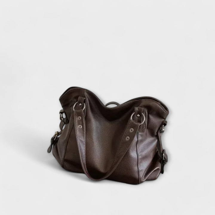 Women's Shoulder Bag with Streamlined Hobo Silhouette and Soft Leather - Image 9