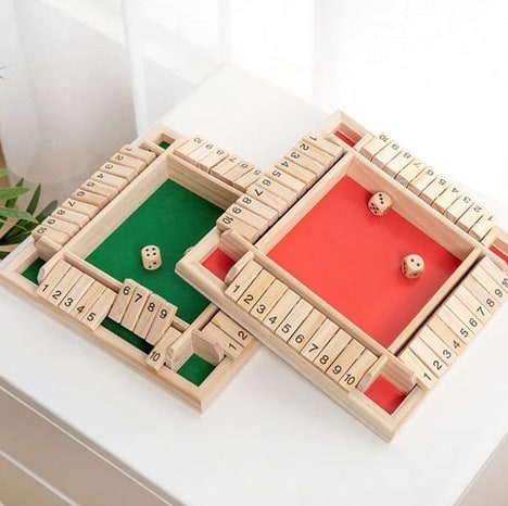 Wooden Board Game With Dice Educational Strategy Game - Image 8