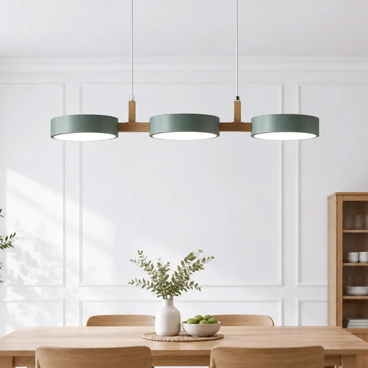 Wooden Pendant Chandelier With Adjustable Cord - Image 11