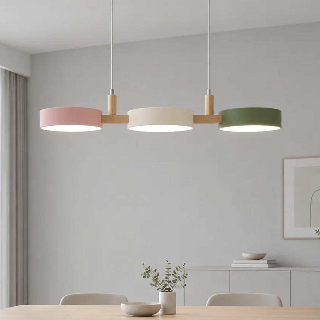 Wooden Pendant Chandelier With Adjustable Cord - Image 17