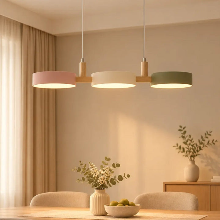 Wooden Pendant Chandelier With Adjustable Cord - Image 18