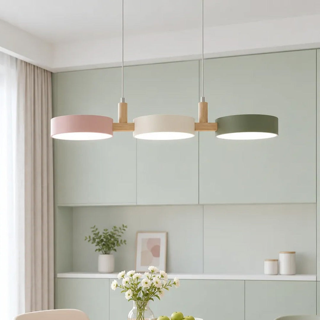 Wooden Pendant Chandelier With Adjustable Cord - Image 19