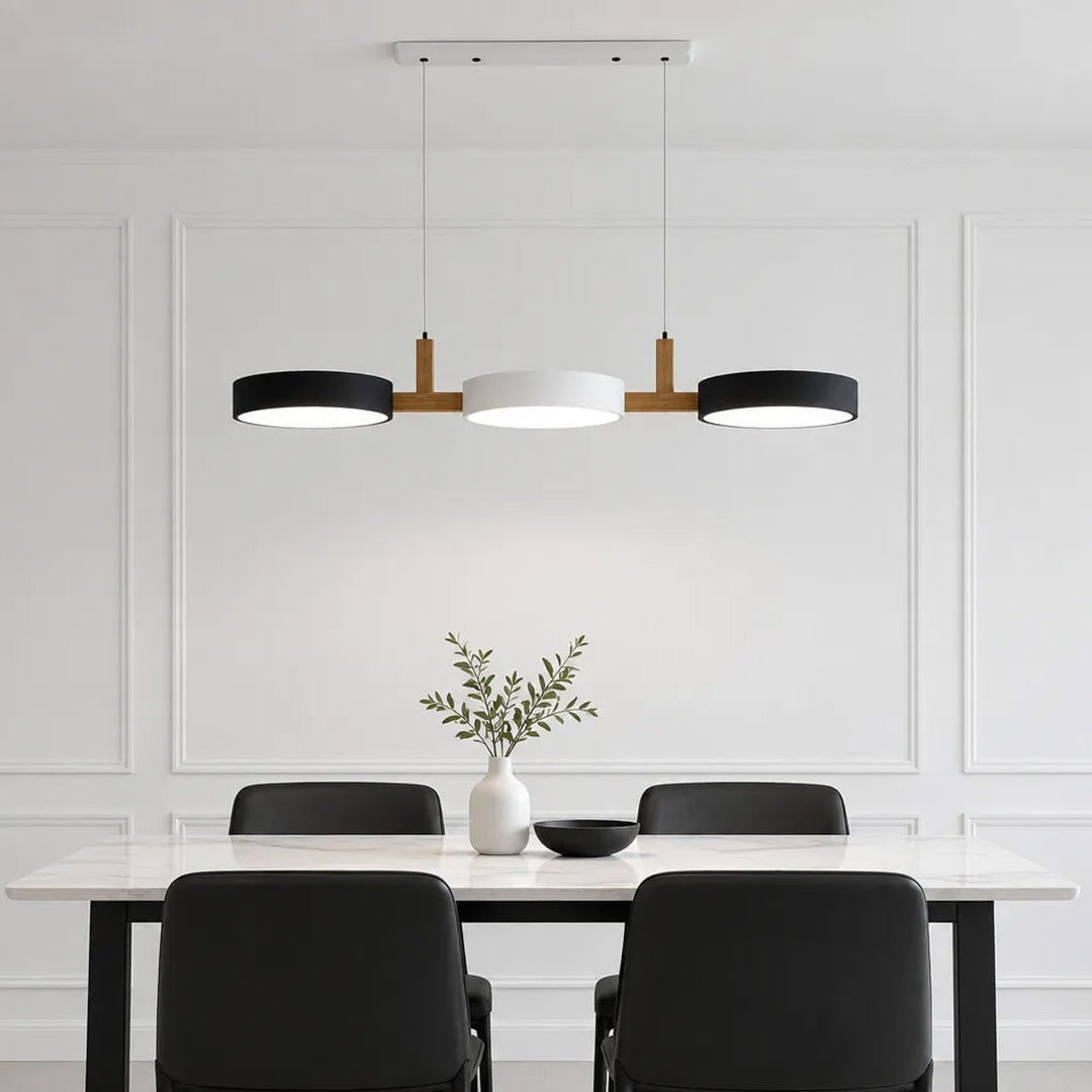 Wooden Pendant Chandelier With Adjustable Cord - Image 20