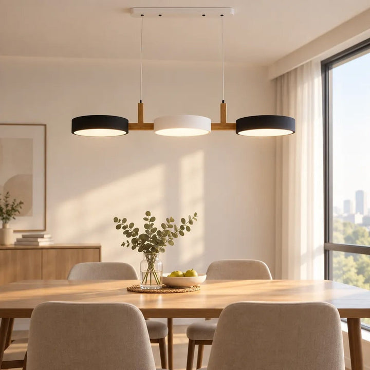 Wooden Pendant Chandelier With Adjustable Cord - Image 21