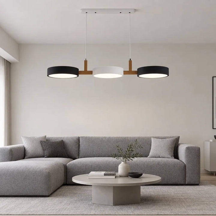 Wooden Pendant Chandelier With Adjustable Cord - Image 22