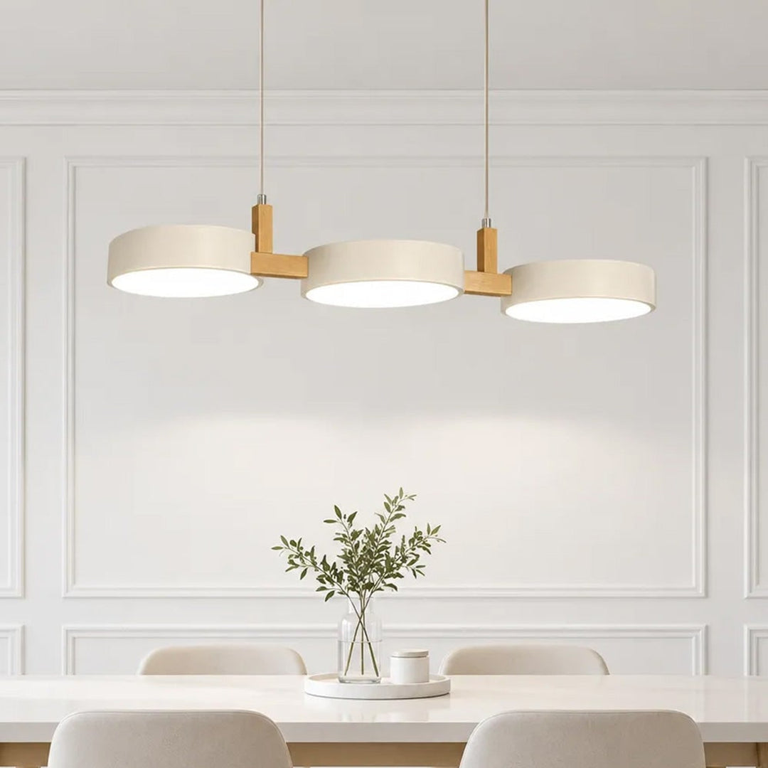 Wooden Pendant Chandelier With Adjustable Cord - Image 4
