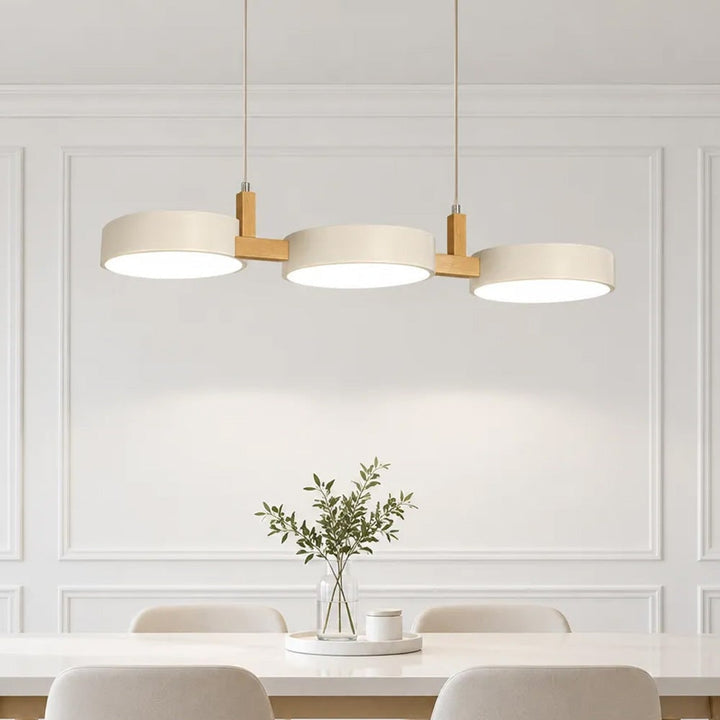 Wooden Pendant Chandelier With Adjustable Cord - Image 4