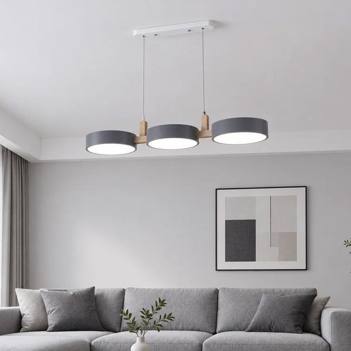 Wooden Pendant Chandelier With Adjustable Cord - Image 7