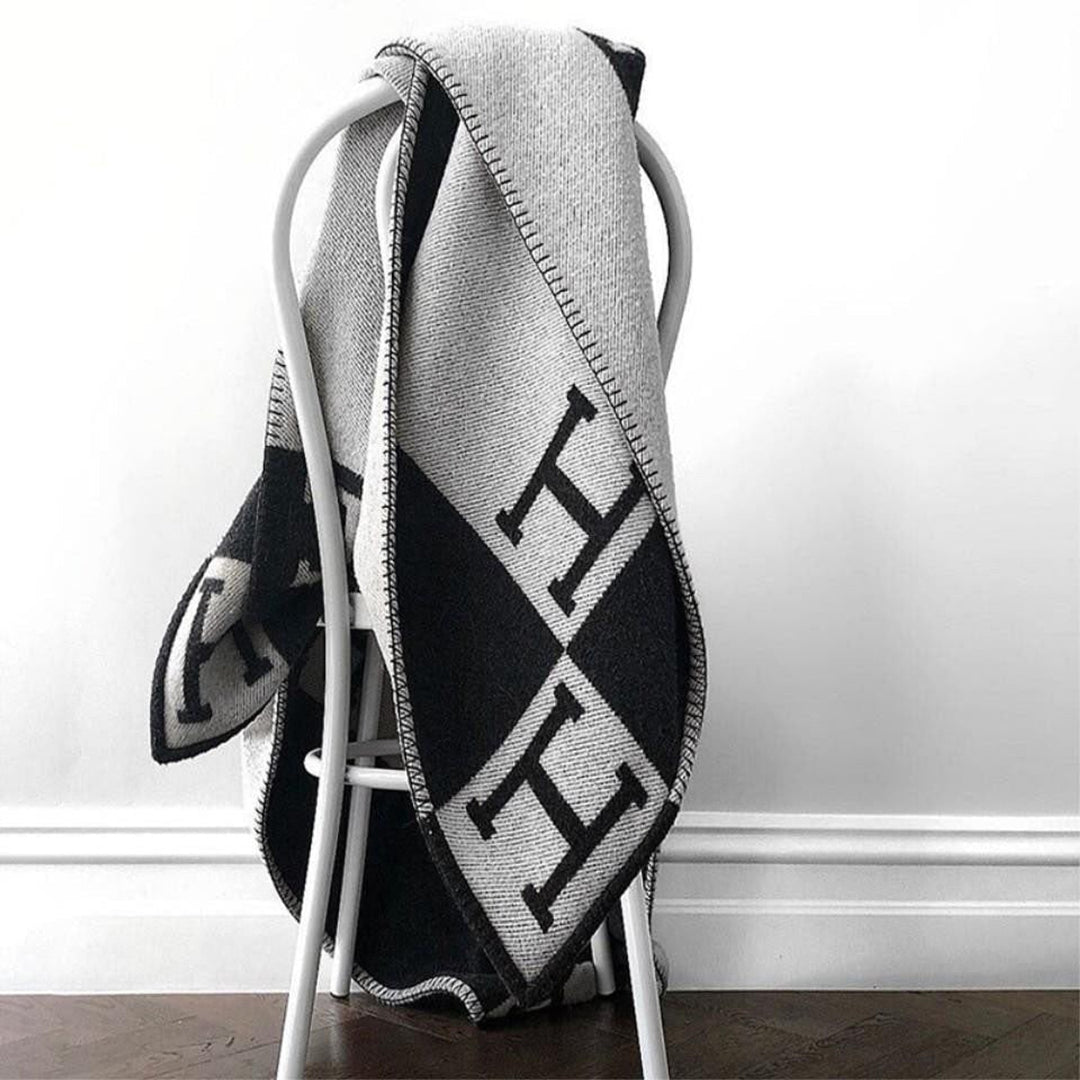 Wool Cashmere Blanket Throw Soft Warm - Image 13