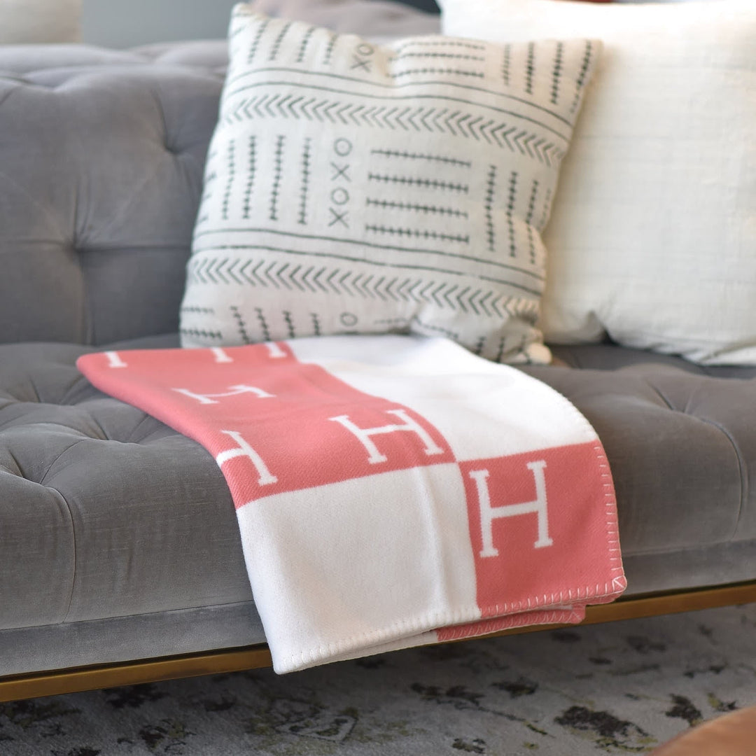 Wool Cashmere Blanket Throw Soft Warm - Image 9