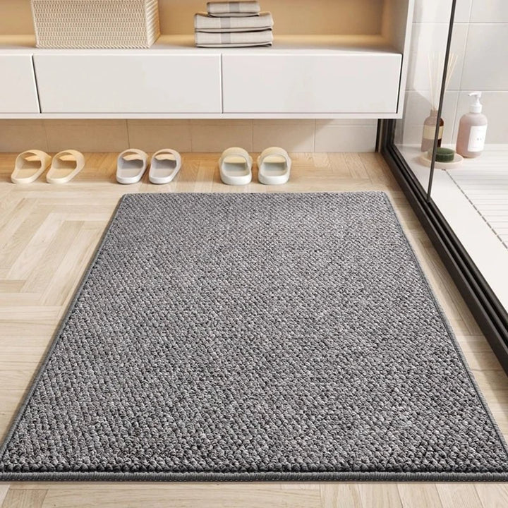 Woven Texture Absorbent Door Mat With Non-Slip Backing Quick Drying And Machine Washable - Image 6